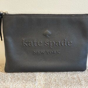 Kate Spade Black Textured Pouch